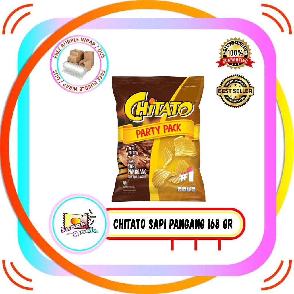 

Chitato PARTY PACK Sapi Panggang 168 gr Beef BBQ