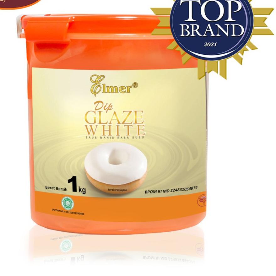 

✪ Elmer Dip Glaze White 1 kg | Topping Donat | Selai Roti ✼