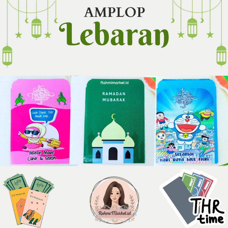 

MINI AMPLOP LEBARAN part 2 ukuran 5,5 × 9 cm
