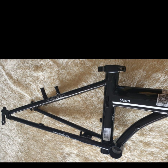 Frame Fork plus Handlepost Fnhon Storm V Brake 20 22 inch HITAM PUTIH