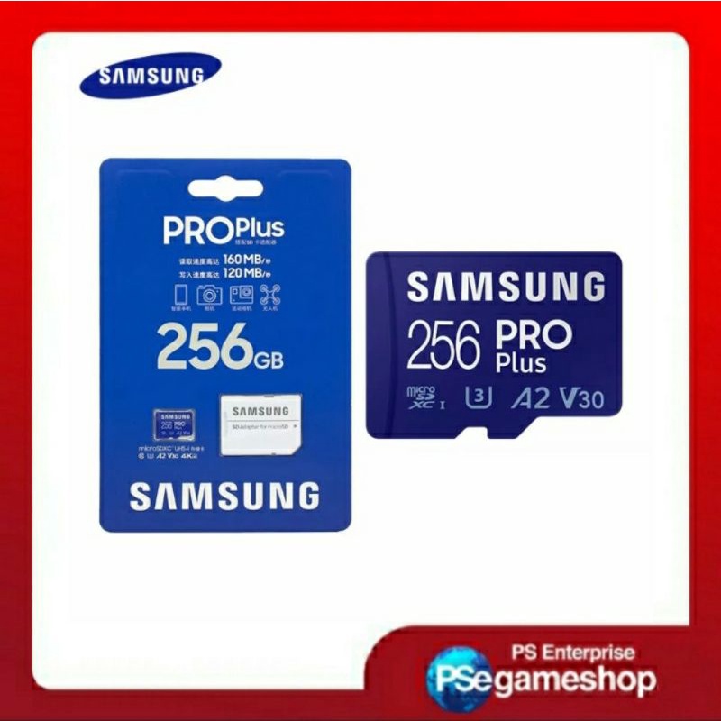 Samsung 256GB Micro SD Pro Plus Memory Card