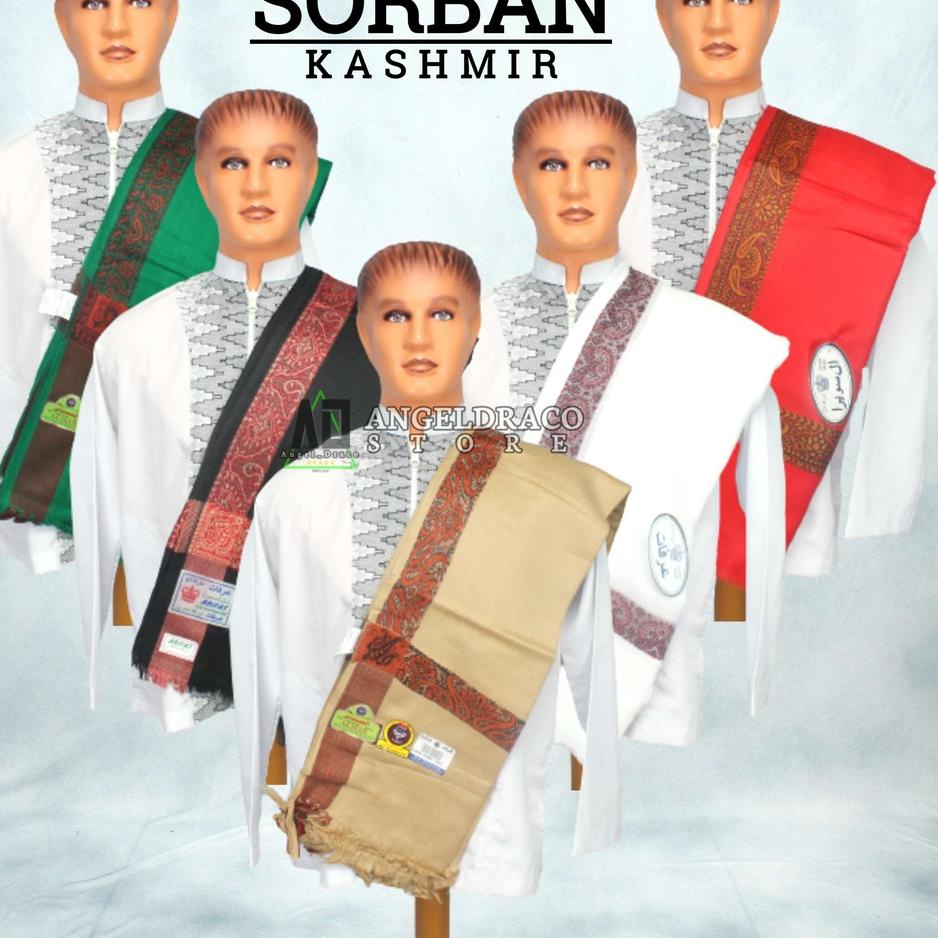 ➳ Sorban Kashmiri Panjang / Sorban Arifat / Sorban Kashmir / Sorban Panjang / Slendang Kashmir ➽