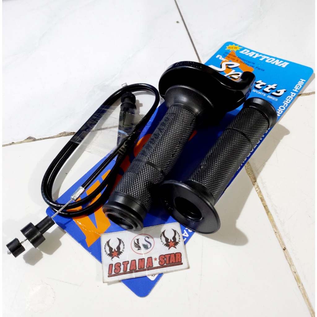 Gas spontan daytona polos black UNIVERSAL MOTOR BEBEK/GIGI