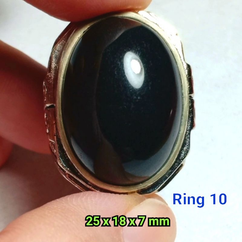 Bacan Doko Majiko Hitam Yang Asli Bisa TouchScreen.. Senter Tidak Tembus.. 25x18x7 mm.. Ring 10..