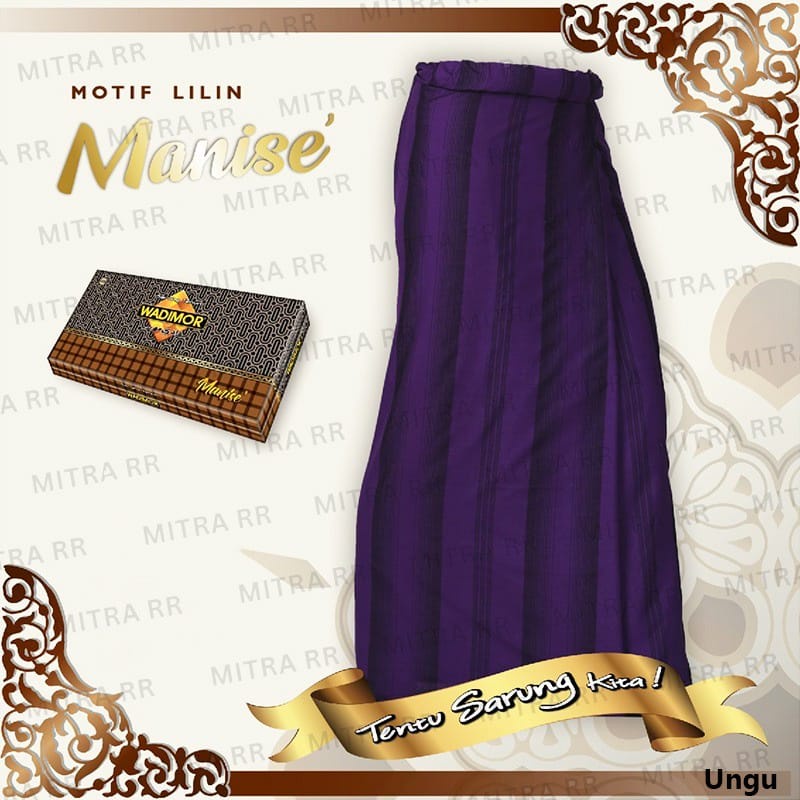 Sarung Wadimor Manise Lilin Motif Garis | Sarung Wadimor Tenun Dewasa Original