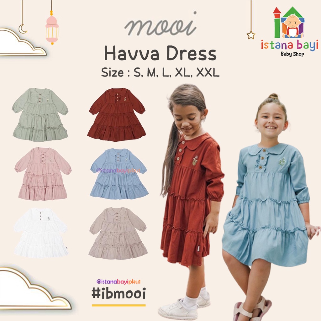 Mooi Havva Dress Anak - Dress Anak Perempuan /IED COLLECTION