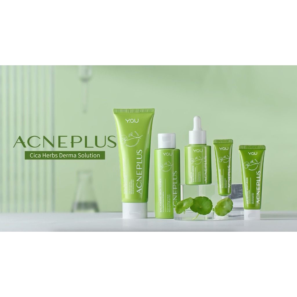 [BPOM][100%ORI&amp;READY]YOU AcnePlus Complete Solution Serum Jerawat with 4D Centella Herbal Aloe Vera | Acne Treatment &amp; Obat Jerawat