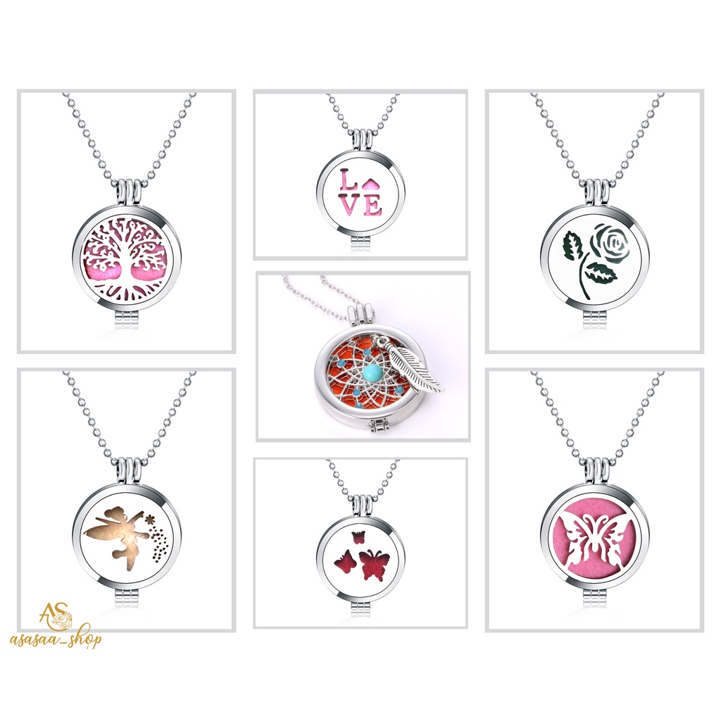 kalung Aromatherapy diffuser - Perfume Pendant necklace diffuser accessories essential oil