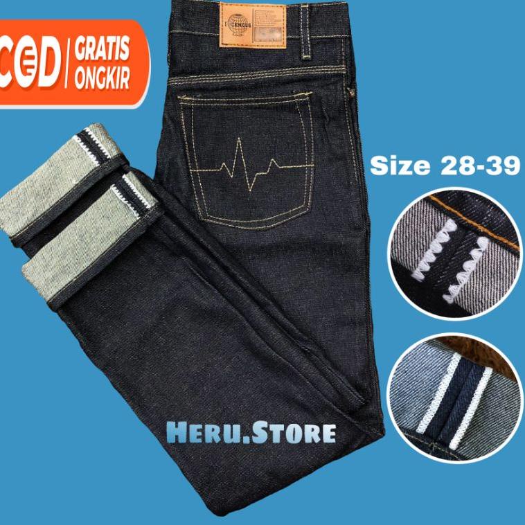 NEW STOCK RAW DENIM SELVEDGE 16.OZ - Denim Selvedge Fuckmous Apparel - Celana Jeans - Celana Denim