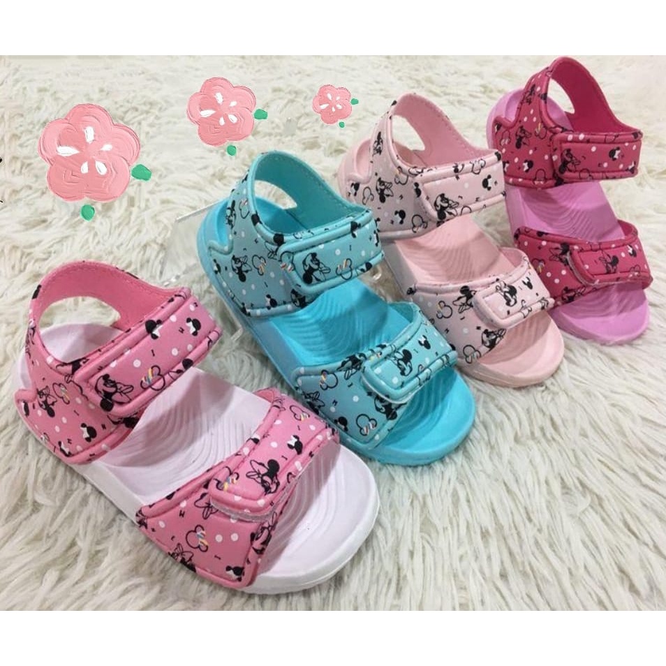 SANDAL ANAK PEREMPUAN MINNIE RIBBON USIA 1,5 sd 4 THN