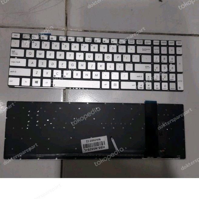 Keyboard Asus N550 N550J N550JA M550JK N550JV N550L N550LF N750 SILVER