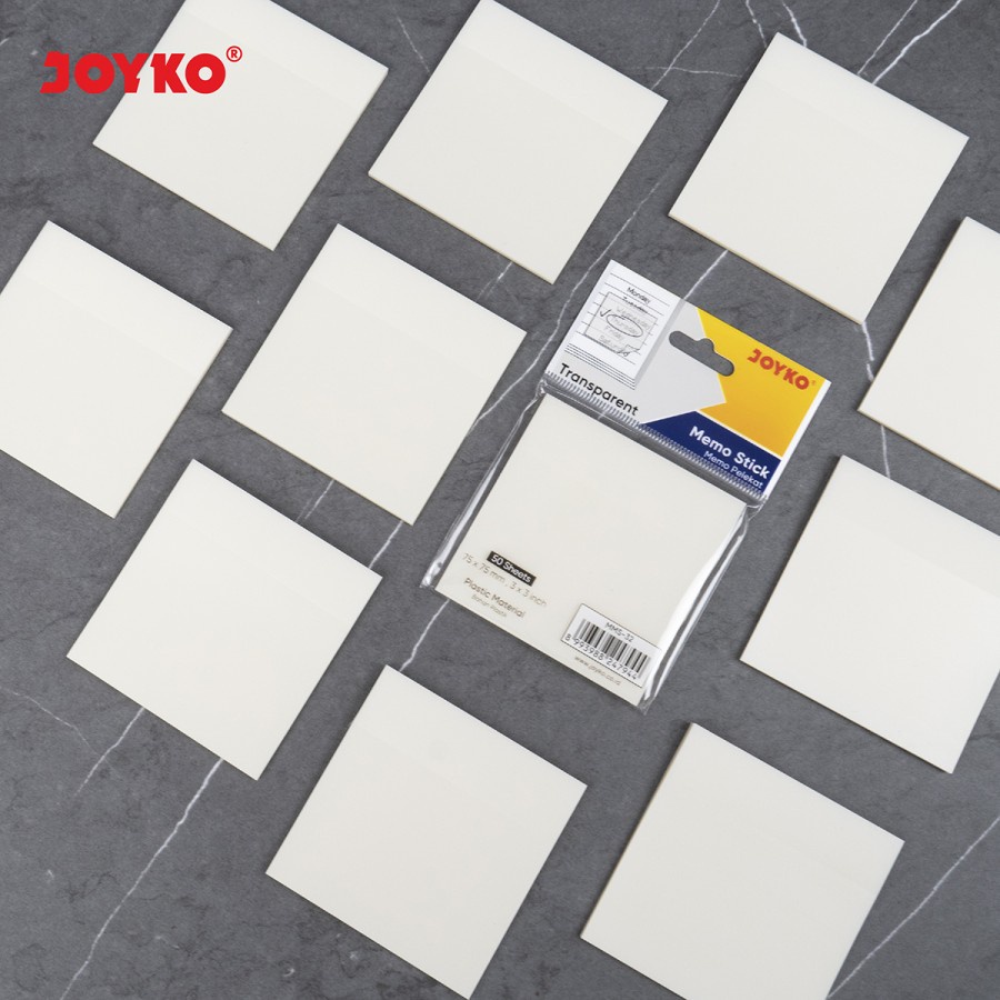 

Memo Stick Joyko MMS-32 Transparent Sticky Note Kertas Memo Tempel