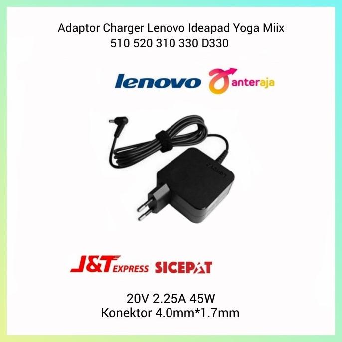 Adaptor Charger Lenovo IdeaPad Yoga Miix 510 520 310 330 D330 Original
