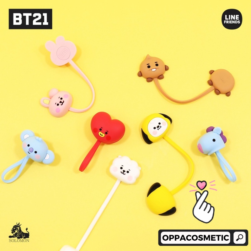 OFFICIAL BTS X BT21 Magnetic Cable Wrap