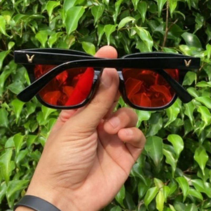 kacamata wanita pria optik anti sunglasses dengan fashion kacamata merah