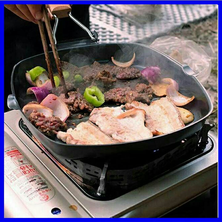 Square grill pan Gionee 28 cm PANCI ANTI LENGKET//PANCI LIPAT