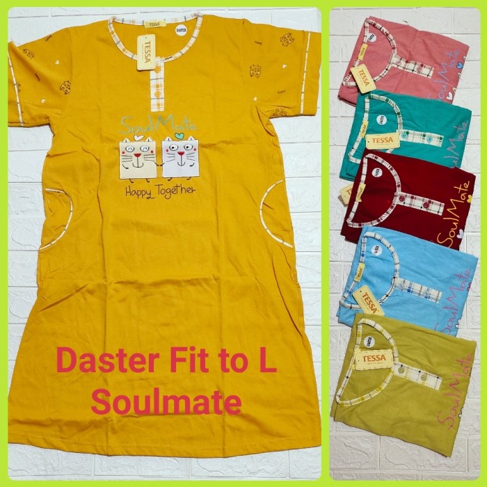 daster kekinian Baju tidur Daster Tessa Ld 102cm allsize fit to L Soulmate Z4W0 modern promo high qu