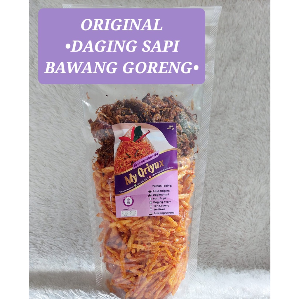 

400gram Kering Kentang Mustofa dengan Daging Sapi