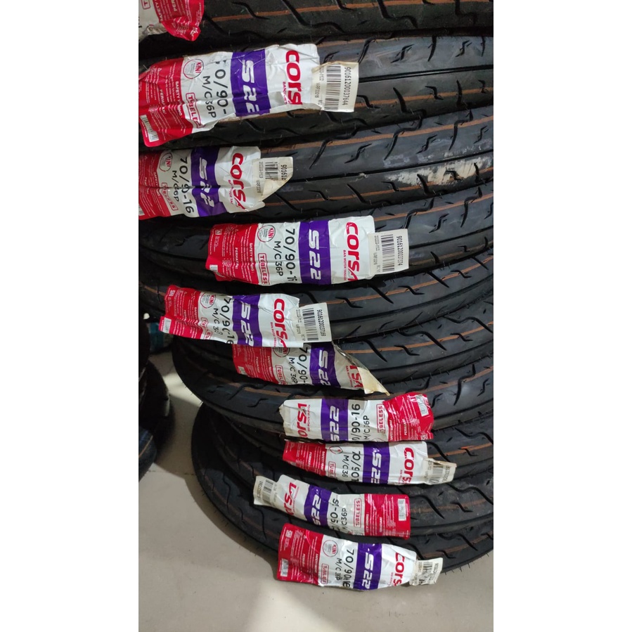 Paket Ban Motor Skywave Hayate Nouvo Corsa S22 70 90 Ring 16