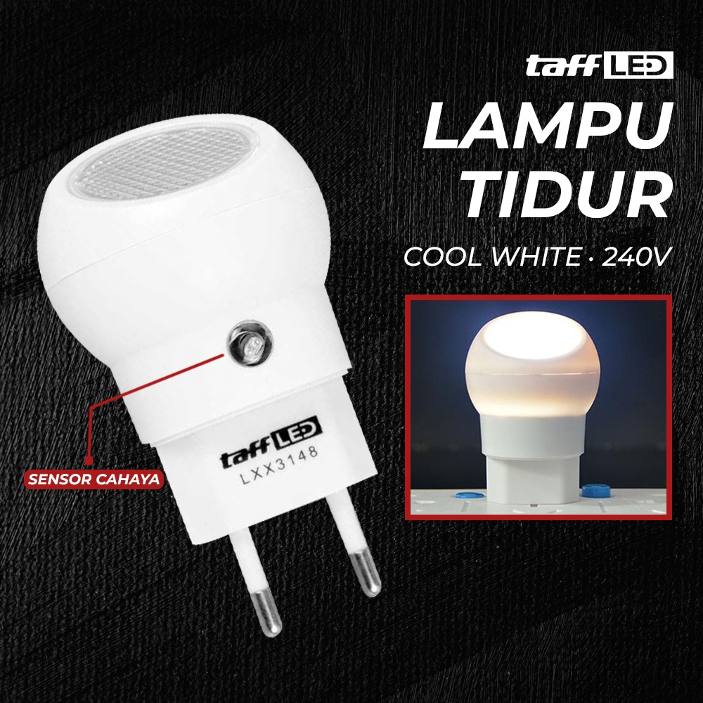 Lampu Tidur LED Sensor Cahaya Rotasi 360 Derajat - OMLL2UWH White