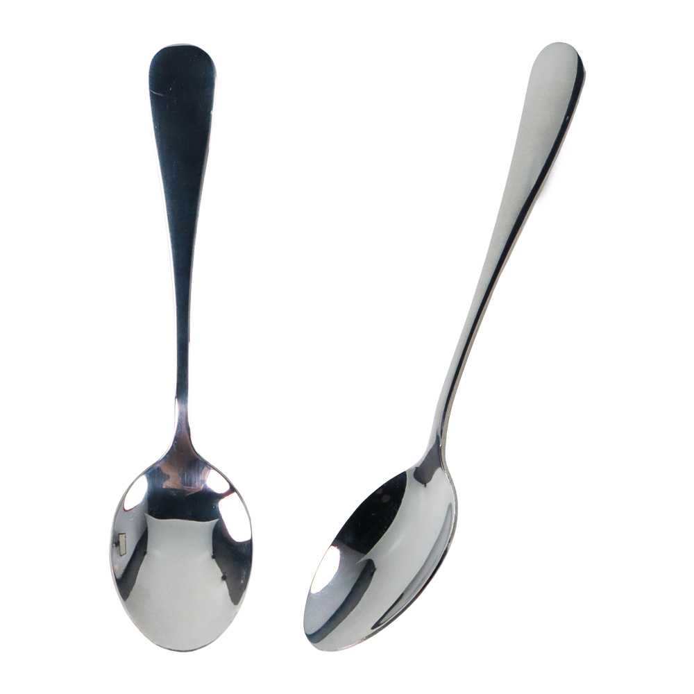 Sendok Teh Dessert Tea Spoon Stainless Steel Comfortable Grip Sendok Minuman Panjang Runcing Material Stainless Steel