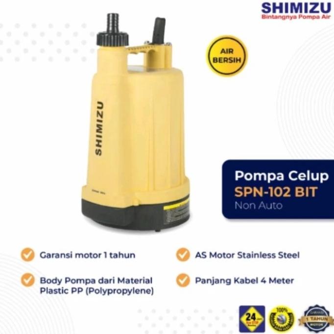 Pompa Air Celup Shimizu Spn 102 Bit Non Otomatis Qelvay