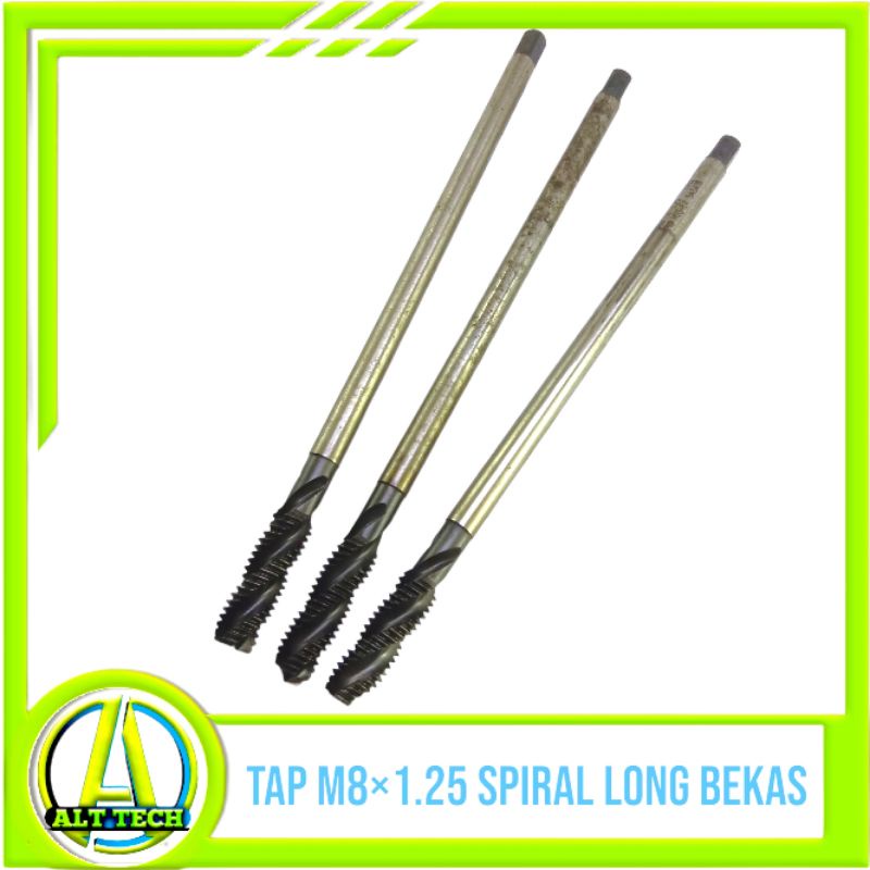 Tap mesin M8×1.25 spiral Tap bubut baut bekas layak pakai