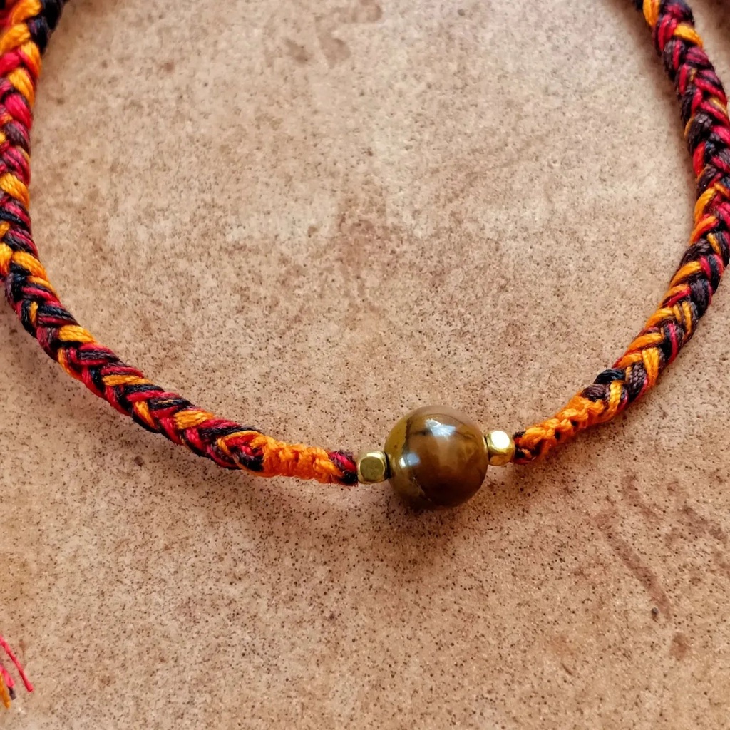 KING / Gelang Batu Tiger Eye Khas Bali / Gelang Tali Jalin / Gelang Khas Bali / Oleh Oleh Bali Murah / Gelang Batu / Gelang Tali Simple / Craftdewata