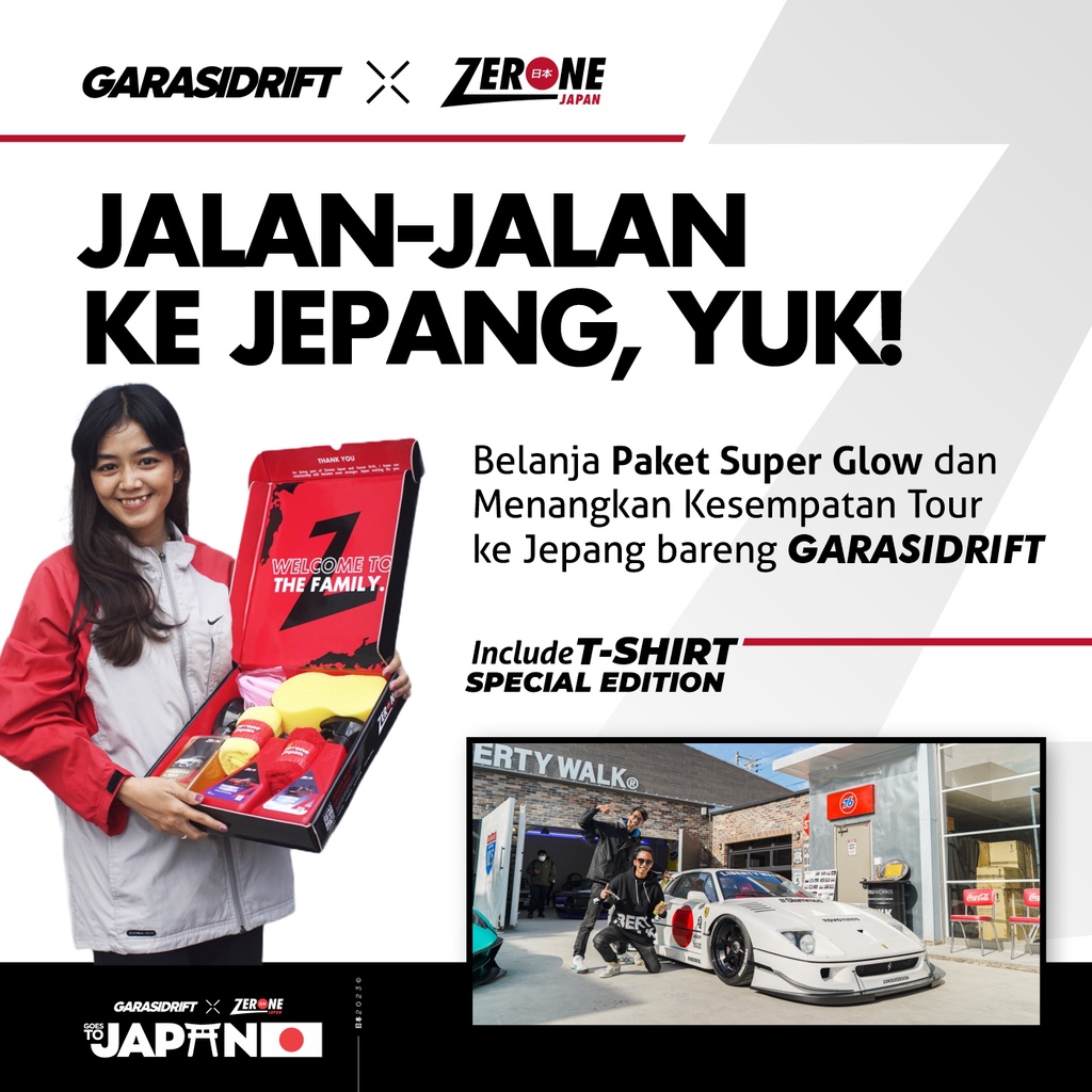 Zerone SUPERGLOW Garasi Drift Shampoo Mobil Interior Cleaner Instant Coating Pengkilap