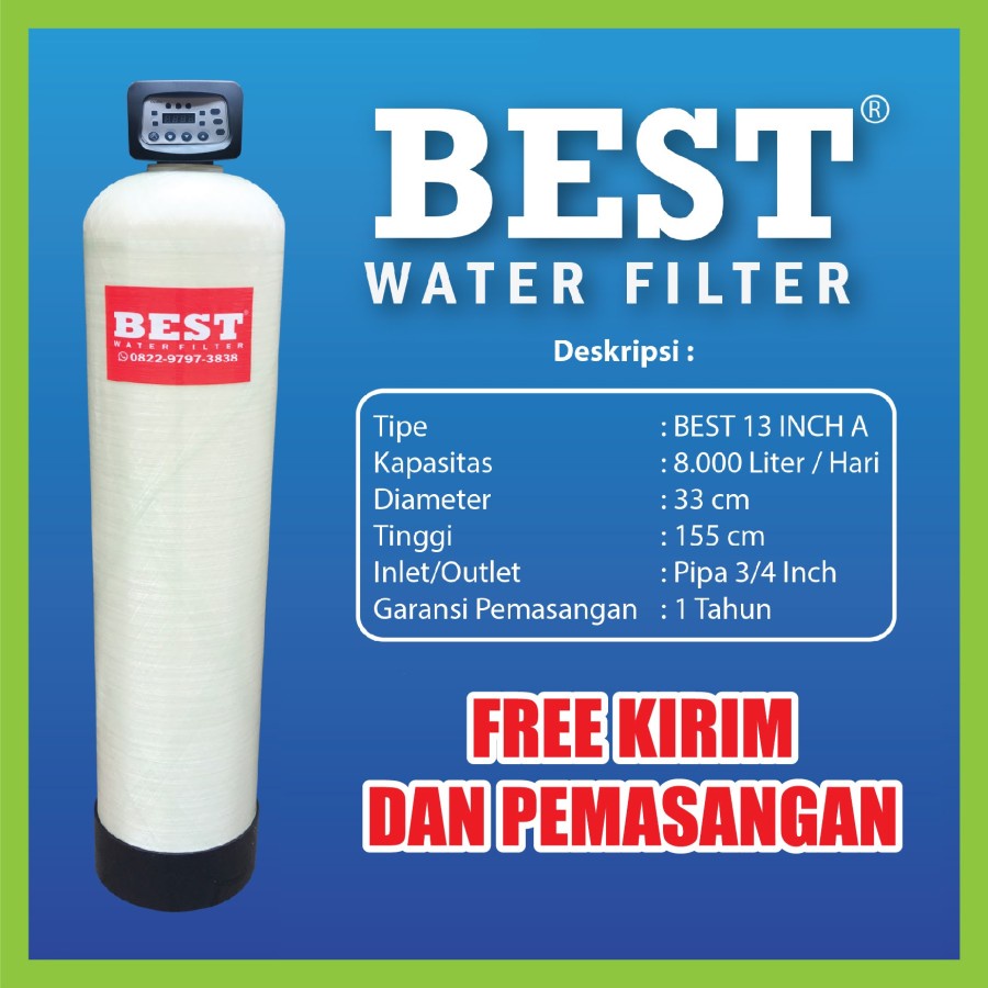 FILTER AIR SUMUR BERKAPUR / ZAT KAPUR BEST 13 INCH AUTOMATIC