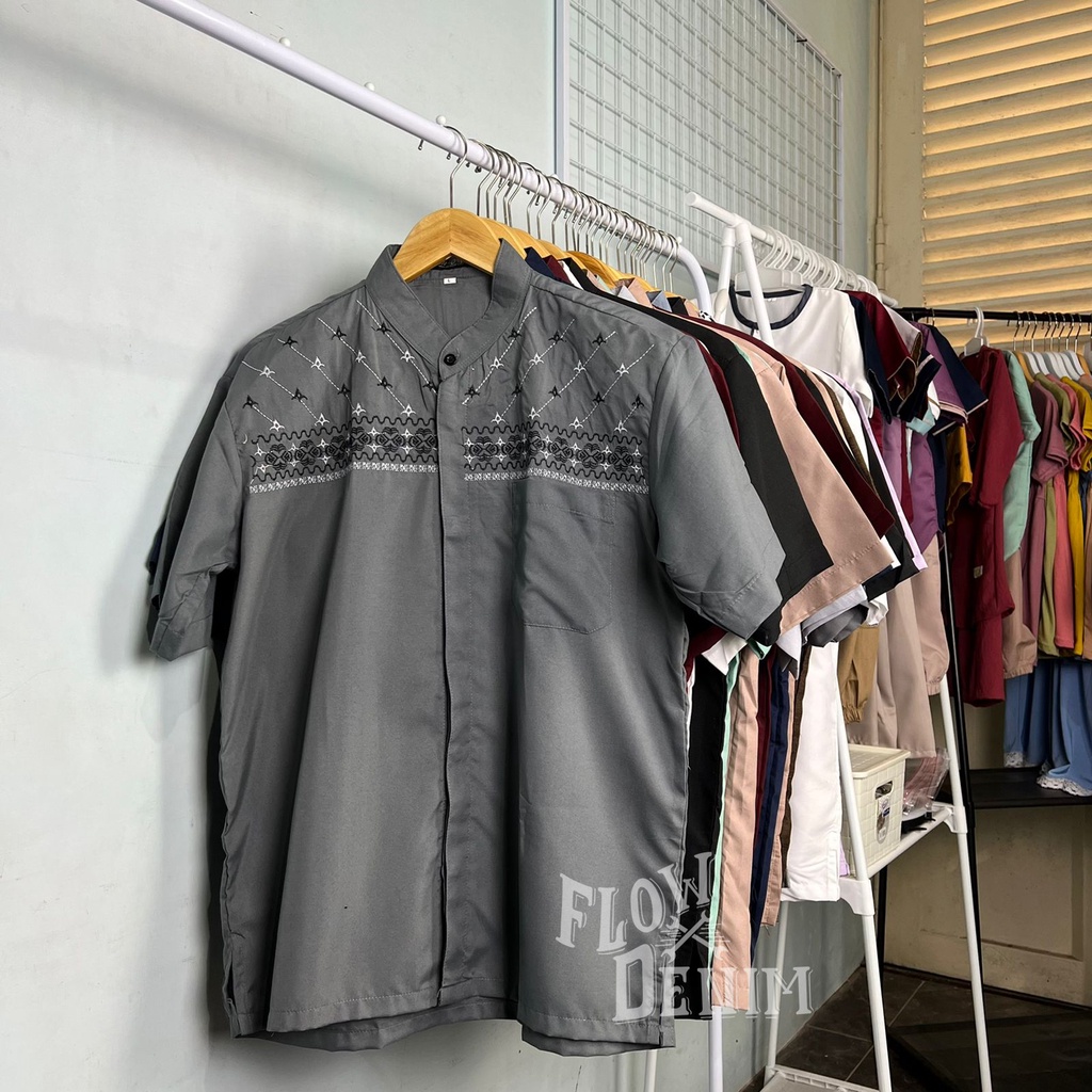 Grosir Baju Koko Pria Dewasa Lengan Pendek Bisa Buat Seragam - Flow Denim