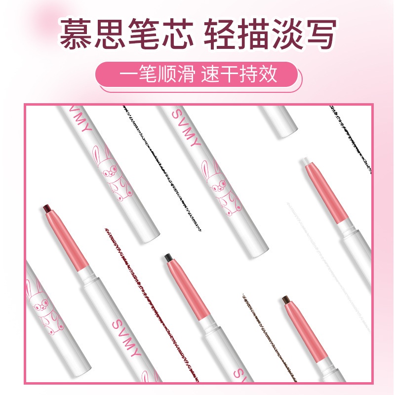 LM-865 SVMY Eyeliner Mata Pink White Twisted Waterproof Tahan Air