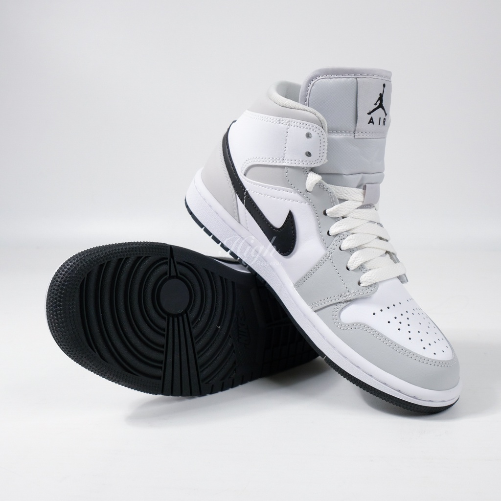 Air Jordan 1 Mid Light Smoke Grey (W) BQ6472-015