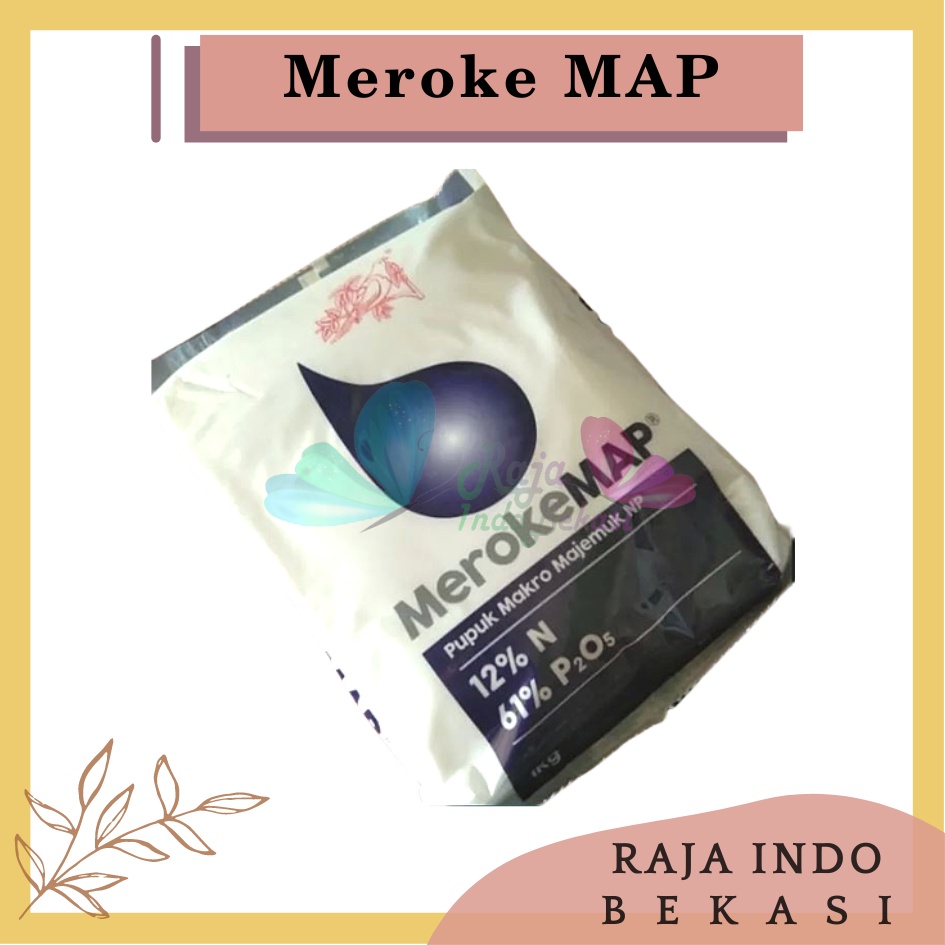 Pupuk Meroke MAP Kristal Putih Cocok untuk Hidroponik Kemasan 400gram 1kg