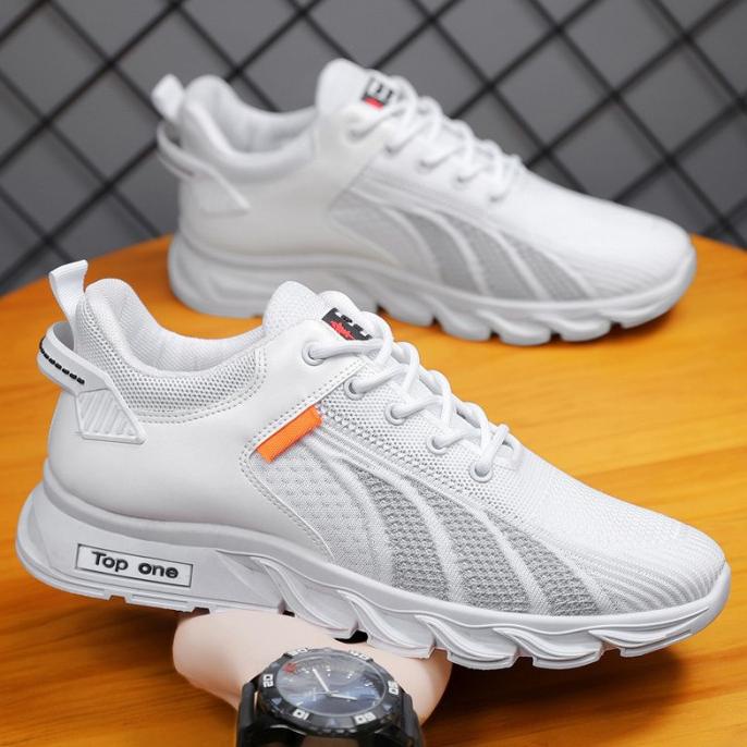 Sepatu Kets Untuk Pria , Sneakers Zapatos Kasual Gaya Berjalan 5832