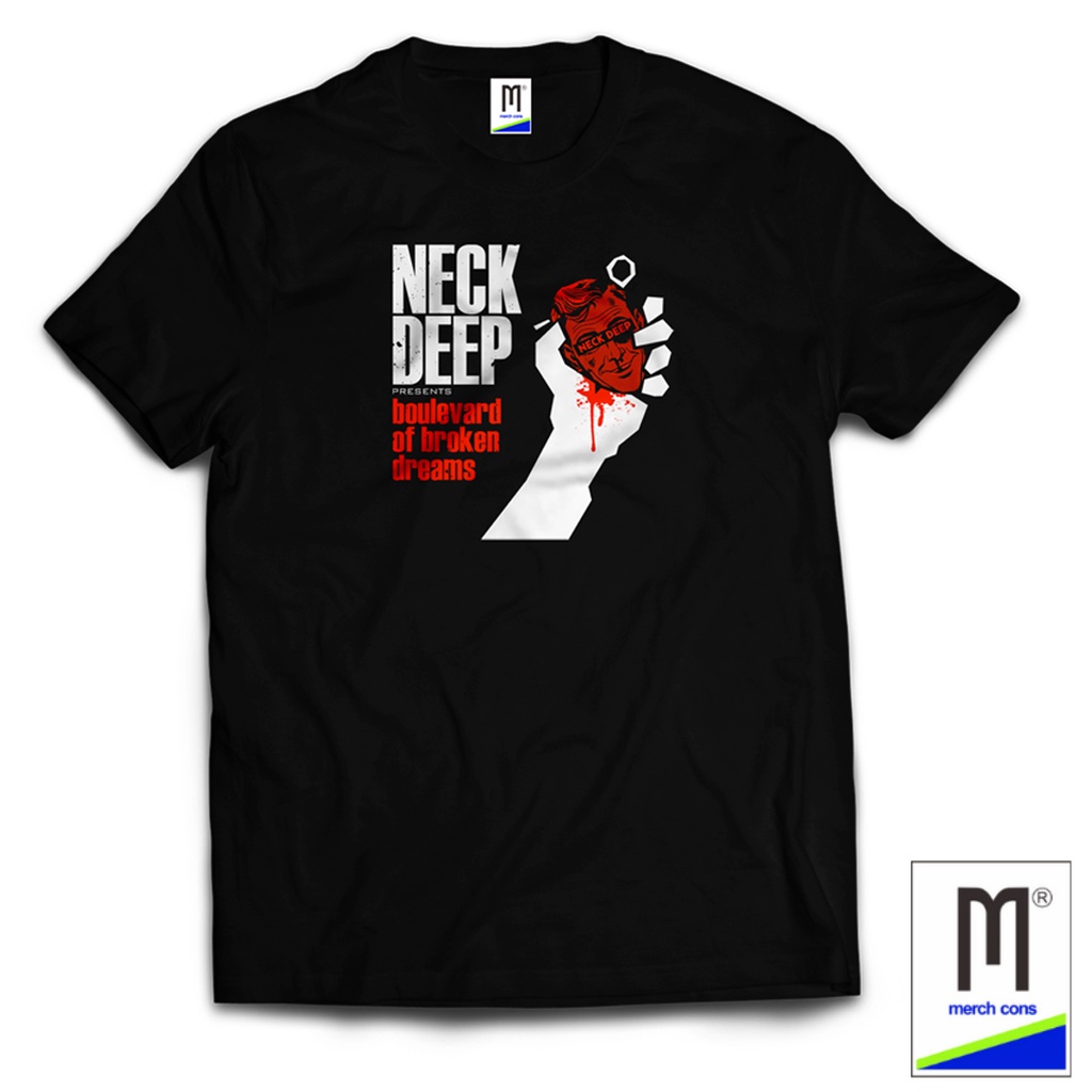 KAOS BAND NECK DEEP  TAG MERCHCONS SIZE LUAR / KAOS MUSIK DISTRO