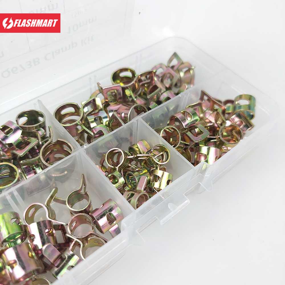 Flashmart Penjepit Selang Ledeng Pipe Clamp Fastener 6-10mm 75PCS - Q673B