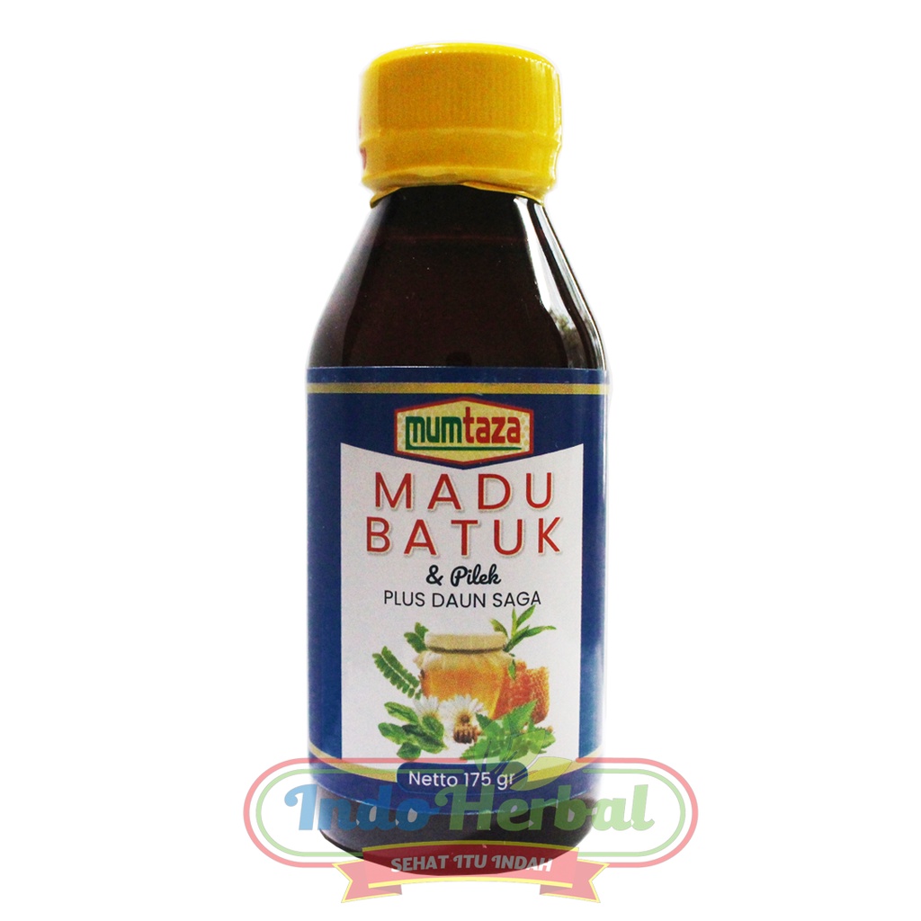 MADU BATUK PILEK PLUS DAUN SAGA 175gr - MUMTAZA ANAK DAN DEWASA