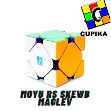 MoYu RS Skewb M Maglev Stickerless Magnetic - Rubik RS3M RS 3 Magnetik