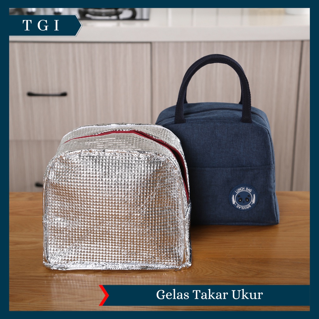 TGI - TAS BEKAL MENJAGA SUHU TEMPERATUR / TAS BEKAL MAKAN LUNCH BAG PENGHANGAT / TAS BEKAL SERBAGUNA / POLOS COOLER BAG