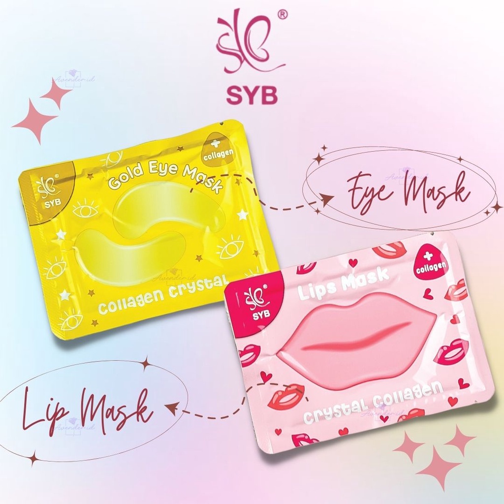 ✨LACIKOSME✨ SYB CRYSTAL COLLAGEN LIP EYE MASK - MASKER BIBIR DAN MATA BY SYB BPOM