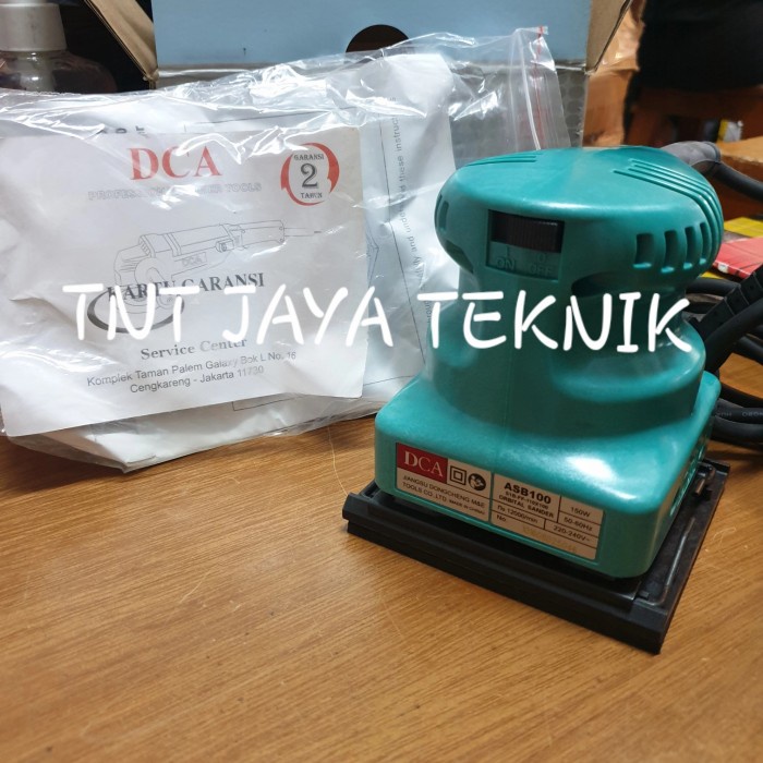 Mesin Amplas Orbital Sander DCA ASB100 - Amplas Mudah dan Efisien