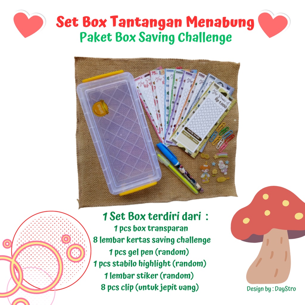 

Set Box Tantangan Menabung / Paket Box Saving Challenge