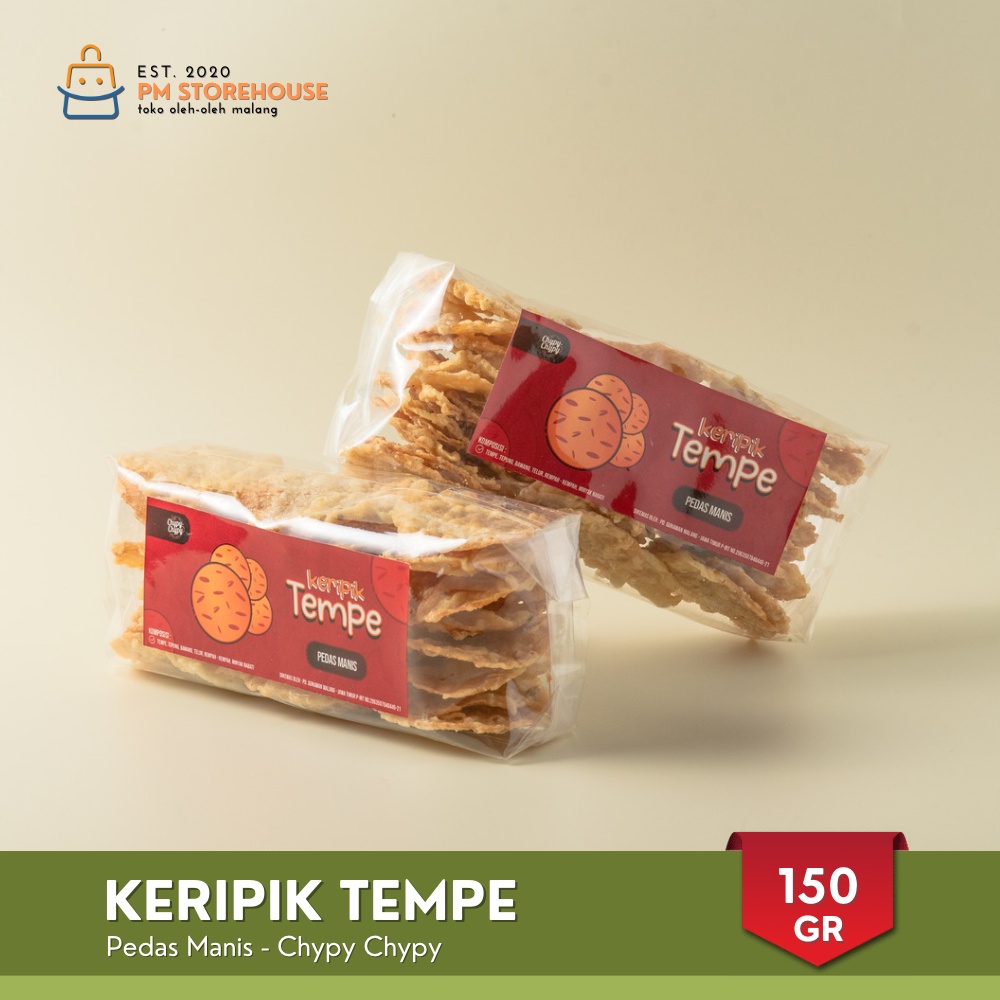 Keripik Tempe Malang Rasa Pedas Manis Chypy - Kemasan Kecil