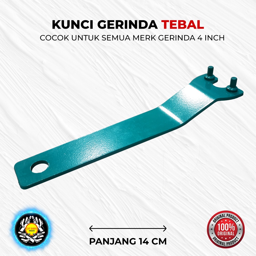 KUNCI GERINDA 4" TEBAL TERMURAH / KUNCI PEMBUKA DAN PENGUNCI PENJEPIT MATA GRENDA MUR MESIN GRINDA G