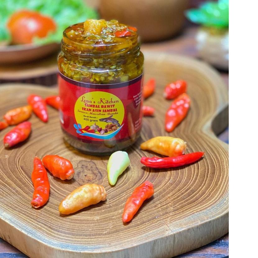 

➲ Sambal Rawit Ikan Asin Jambal berat 400gram berat isi 200gram ☞