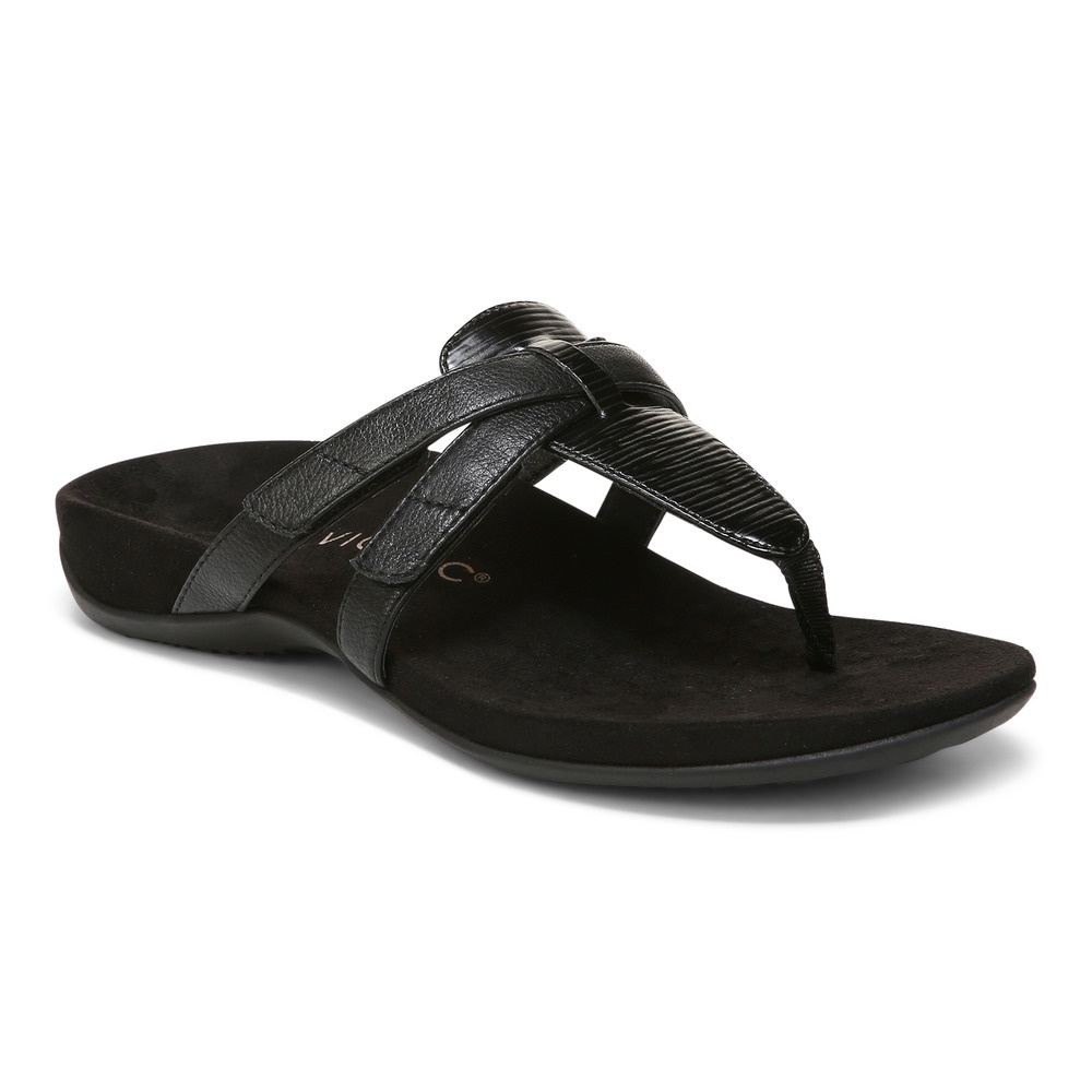 Vionic Karley Black Sandal Wanita