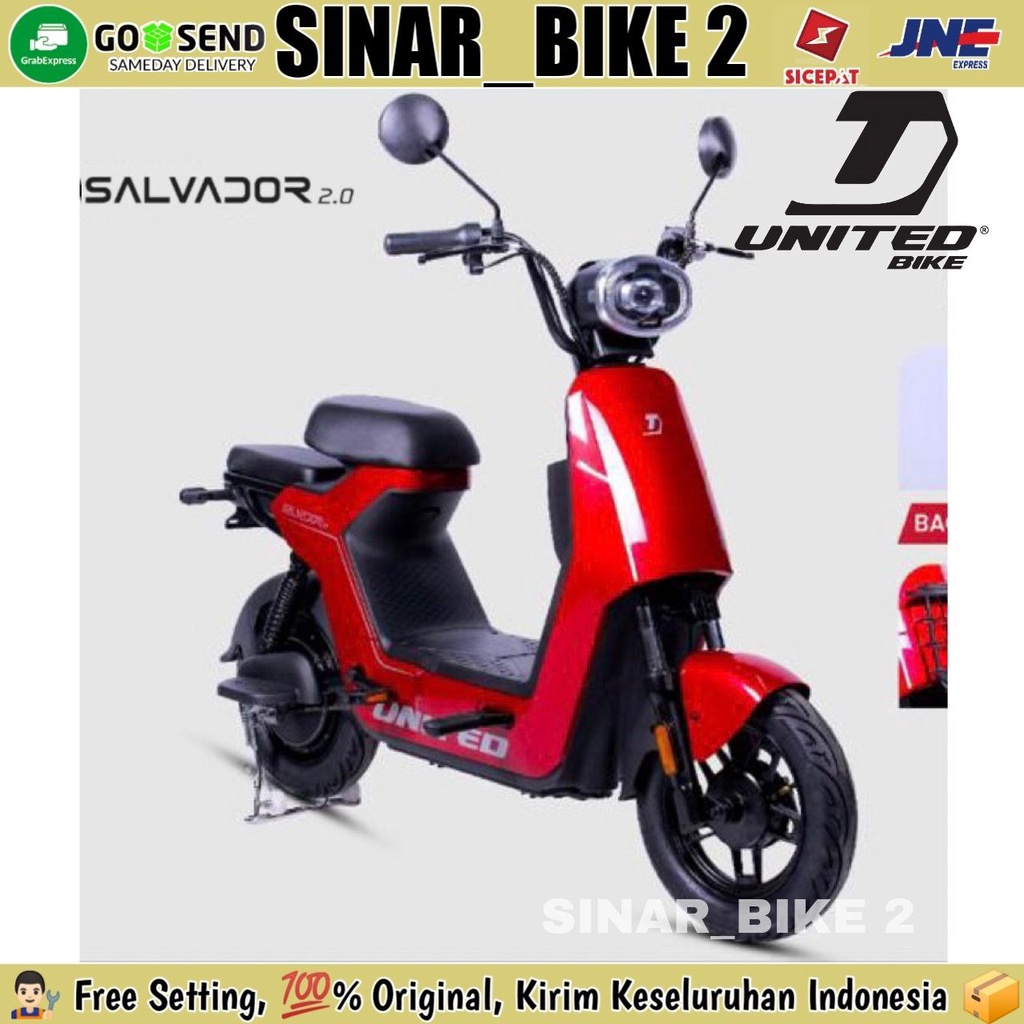 Sepeda Motor Listrik UNITED SALVADOR 2.0 600 Watt Electric Bike