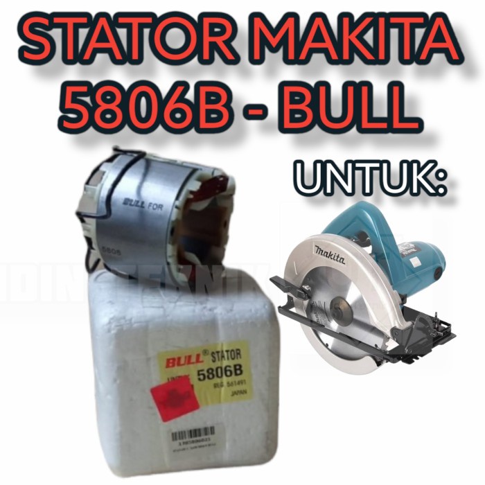 Produk Terbaru Stator Mesin Circular Saw 7" Makita 5806B / Stator 5806 B Bull