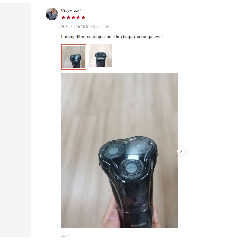 BOMIDI M5 Alat Cukur Rambut Kumis Jenggot Shaver Electric Elektrik